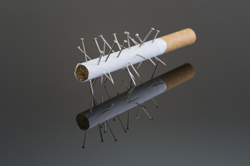 Voodoo cigarette, or is this acupuncture?